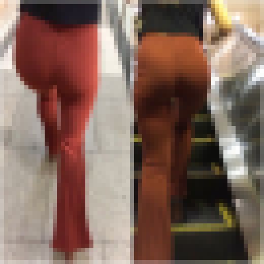 《◆最終値下げ◆》　【お尻を揺らす長身フェロモンGALのリブニットパンツ姿】　サンプル画像1