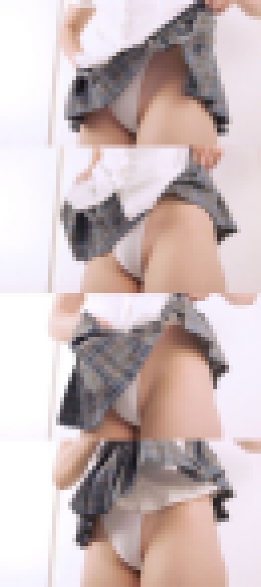 【フェチ動画】新体操経験者の女子大生が魅せる！ハイレグ競泳水着と制服ミニスカに桃尻のTバックパンチラ　サンプル画像3