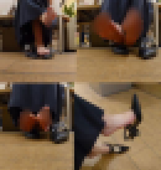 4K足裏★3作セット★駅のホームで170cm美女のデカ足から放たれる獣臭&働く美人OLのスーツ素足パンプスは吐き気がする…&新作 サンプル画像3