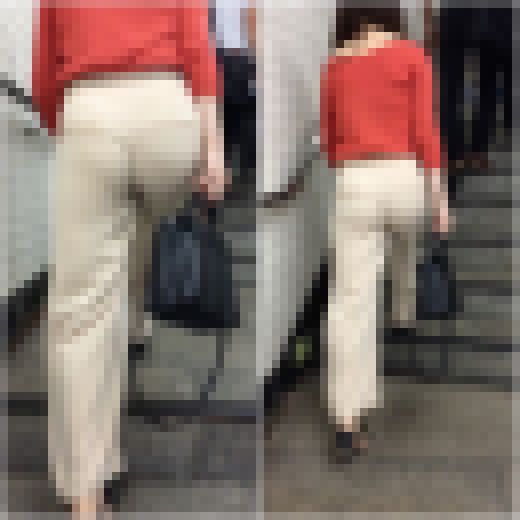 《◆最終値下げ◆》 【まん丸ぷるぷるお尻の感じが映し出される極薄生地のワイドパンツ着衣尻】 サンプル画像1