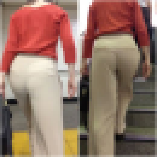 《◆最終値下げ◆》 【まん丸ぷるぷるお尻の感じが映し出される極薄生地のワイドパンツ着衣尻】 サンプル画像2