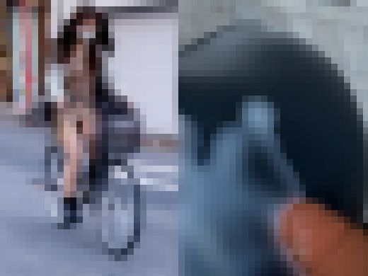 【特定完了】有名インフルエンサー二日間尾行して自転車にぶっかけ　サンプル画像2