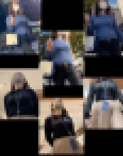 【通スピ＆スロー】ニット巨乳様と、ヤング巨乳な着衣OL様に密着！　サンプル画像1