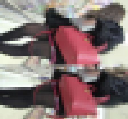 ハイヒール黒タイツ女子の股間を観察　サンプル画像2