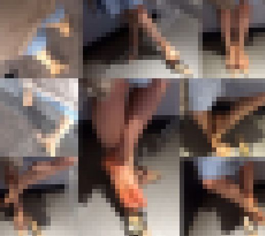 【フルHD動画】カラオケ待ちＯＬのシースルーミュール脱ぎ　サンプル画像1