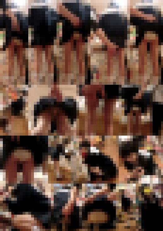 【鬼畜スカートめくりvol39】めくりに気付いて逃げる制服美少女のお尻まる出し14連めくり サンプル画像2