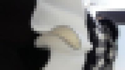 ショップ店員さんの黒タイツひらひらスカート　サンプル画像2