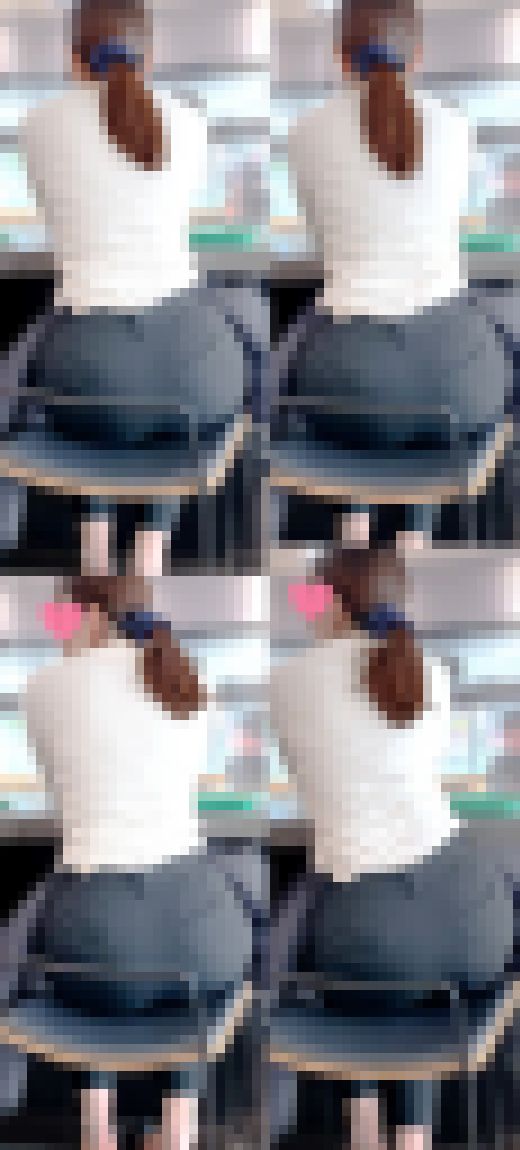 ピチピチパンツスーツ92_極エロ!!ムチムチ尻で突き出す無防備なOLお姉様♪ サンプル画像1