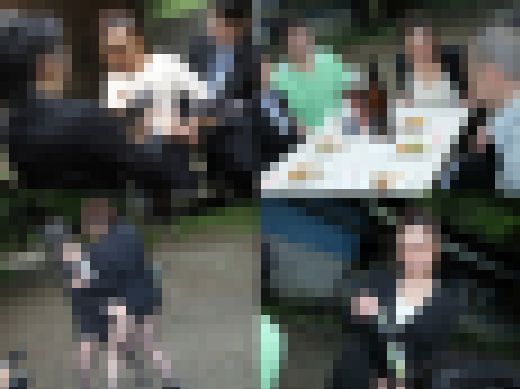 【Fcup爆乳】スーツの胸ボタンがはちきれそうな爆乳新人OLを女上司が淫語責めしまくり！地方の設備会社の無礼講セクハラ親睦会動画　サンプル画像1