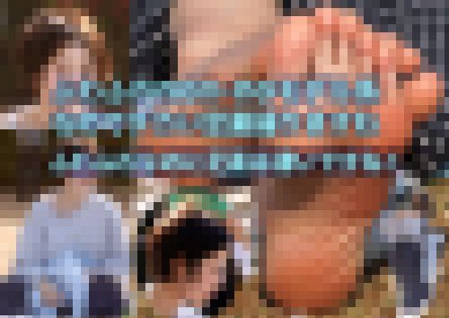 ふわふわn〇n-n〇モデル系なのでデカい足裏撮りますね（２人でお花見編）　サンプル画像1