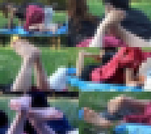 【フルHD動画】ピクニックデート女子の足裏2 サンプル画像1