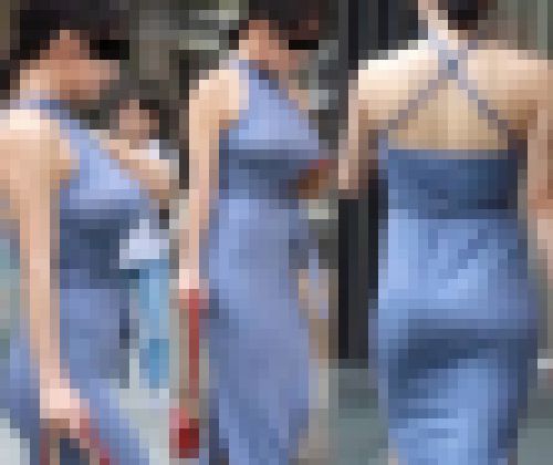 【高画質】外でも強烈!タイト尻ロケット爆乳美人 サンプル画像1