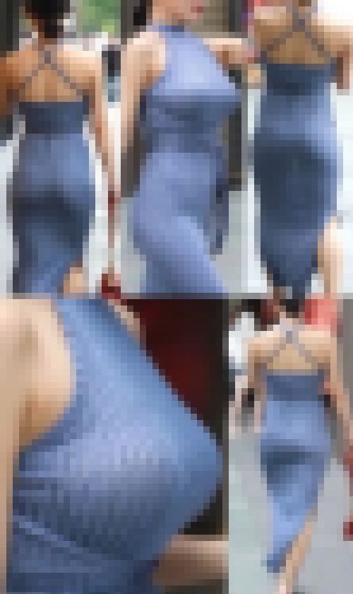 【高画質】外でも強烈!タイト尻ロケット爆乳美人 サンプル画像3