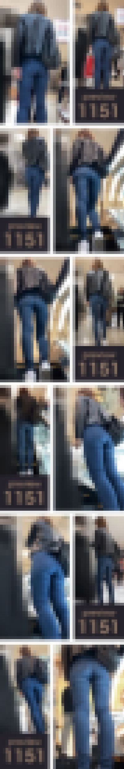 【1151】エスカ4連発！美尻マダムのおもてなしアングル祭り！ピチピチスキニージーンズ女子　サンプル画像2