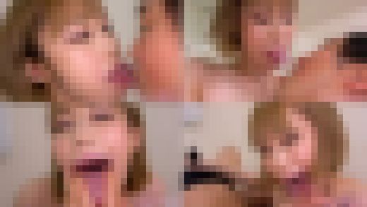 【舌フェチベロフェチ】川菜美鈴のエロ長い舌・ベロチュー&全身リップで手コキ射精 サンプル画像1