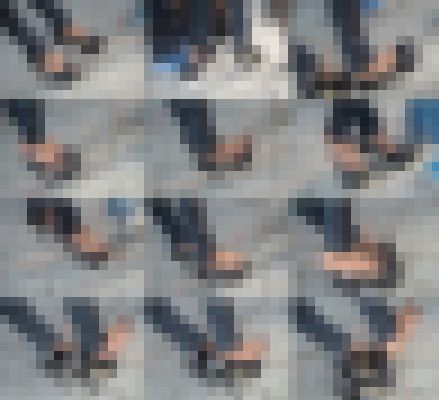 濃いブラウンパンストお姉さんの蒸れ蒸れパンスト足 サンプル画像1