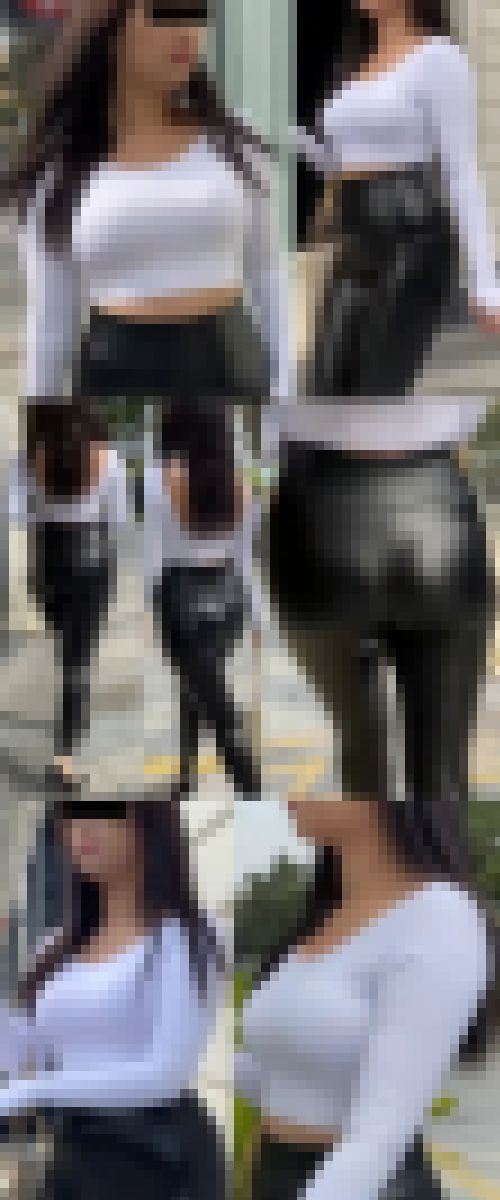 【超高画質セット】巨乳とレザーパンツの巨尻　サンプル画像1