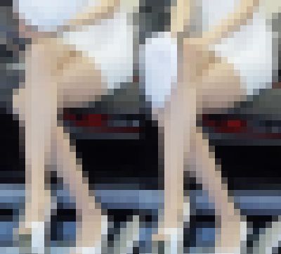 パンスト美人のエロすぎる美脚とお尻にチラ見え サンプル画像2