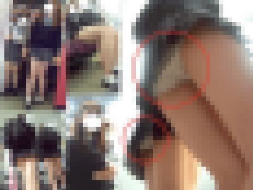 美少女JK12分追跡したらバレ発生 サンプル画像1
