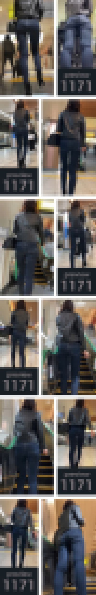 【1171】「ハイハイ…今日も変態にガン見されてるアタシです…ってね！」余裕の回避になす術無し！ピチピチスキニージーンズ女子　サンプル画像1