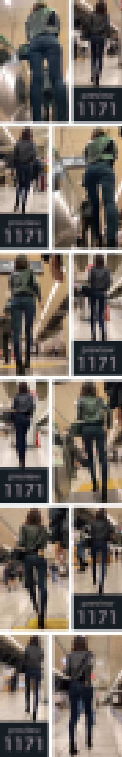 【1171】「ハイハイ…今日も変態にガン見されてるアタシです…ってね！」余裕の回避になす術無し！ピチピチスキニージーンズ女子　サンプル画像3