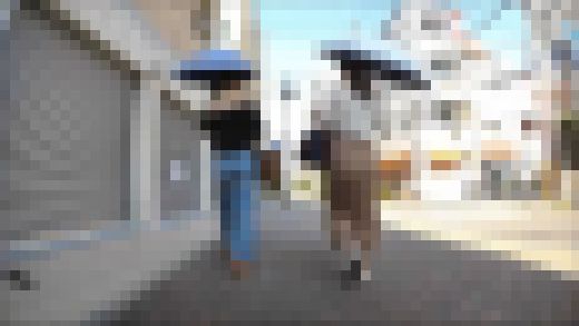 D-38 かさじり 傘尻 日傘をさした美女 サンプル画像1