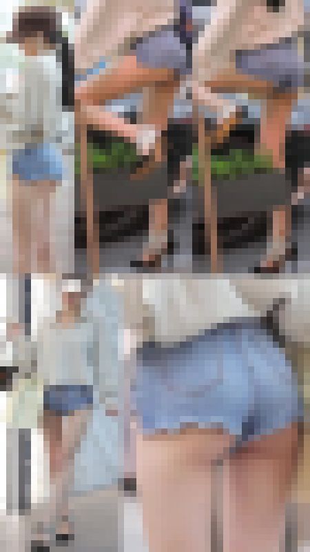 高画質 お買い物帰りの短パンはみ尻美人 サンプル画像3