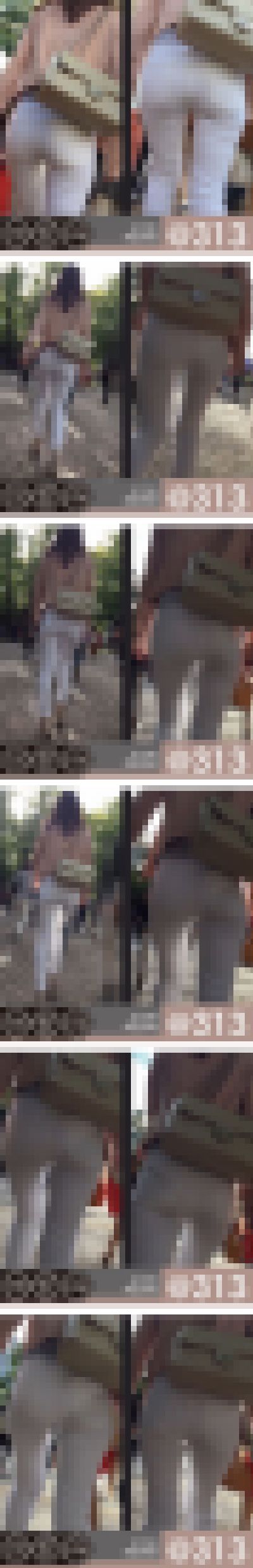 【#0096@313】近い！近い！クッキリP線と白透けクロッチが激ヤバ激エロ！！　サンプル画像1
