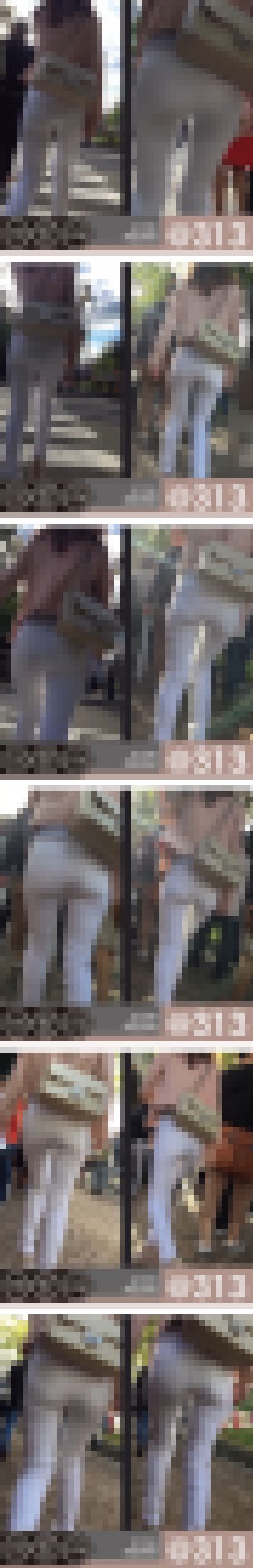 【#0096@313】近い！近い！クッキリP線と白透けクロッチが激ヤバ激エロ！！　サンプル画像2