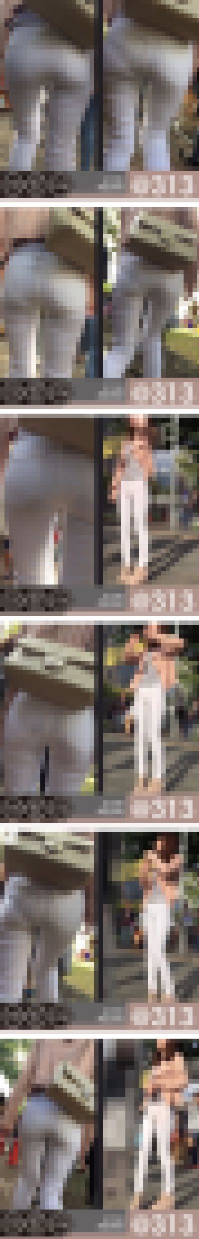 【#0096@313】近い！近い！クッキリP線と白透けクロッチが激ヤバ激エロ！！　サンプル画像3