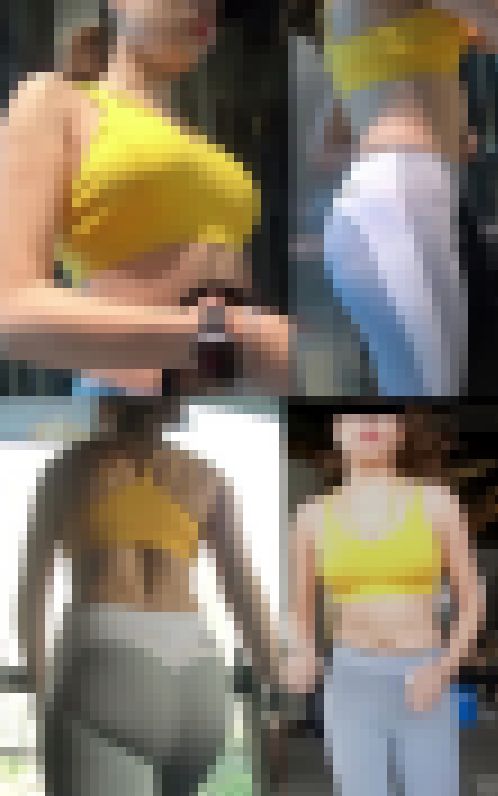 【高画質セット】ジムの巨乳、美尻美人　サンプル画像1