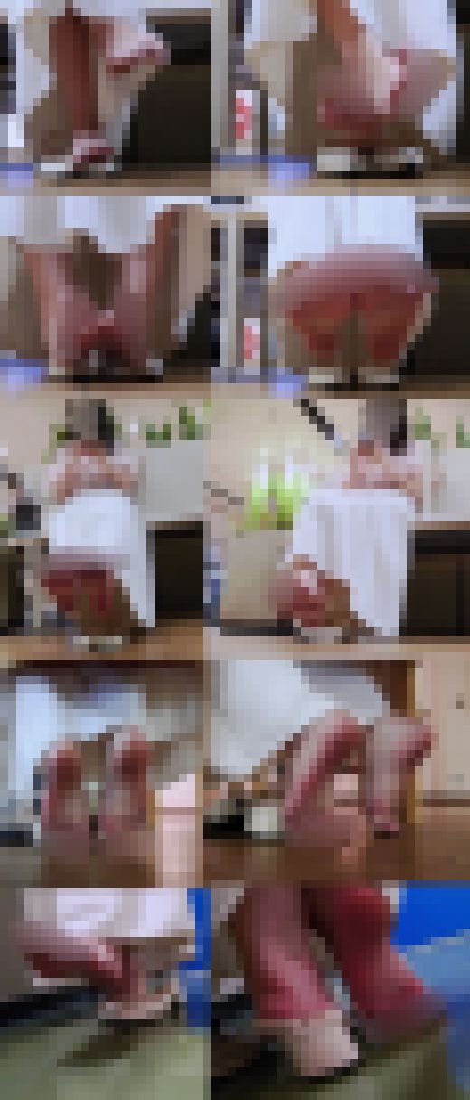 ４Ｋ★顔出し有★神回！激ムレ白パンプスを纏う足臭殺人姫の脳天撃ち抜く爆裂納豆臭！　サンプル画像1