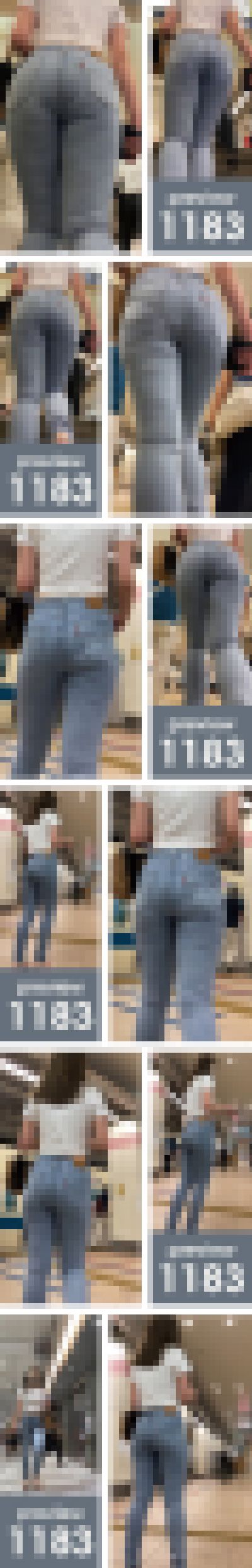 【1183】今回だけは声を大にして言いたい「尺じゃないのよ中身なのよ！」ピチピチスキニージーンズ女子　サンプル画像3
