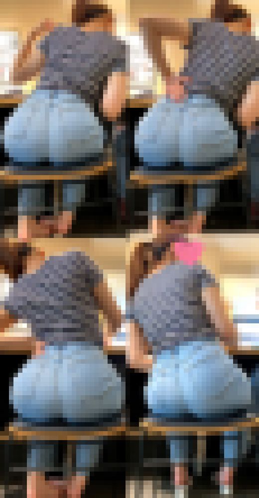 ピチピチジーンズヒップ184_ムチムチ極エロ突き出し尻をローアンから！！JDお姉様♪　サンプル画像1