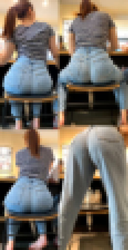ピチピチジーンズヒップ184_ムチムチ極エロ突き出し尻をローアンから！！JDお姉様♪　サンプル画像3