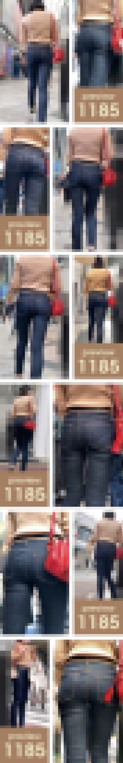 【1185】「デニム+ほっそいベルト」に興奮するように仕向けられたボクの呪われたDNA!ピチピチスキニージーンズ女子 サンプル画像3