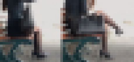 スーツに黒パンスト！街で見つけた働く美人OL　サンプル画像3