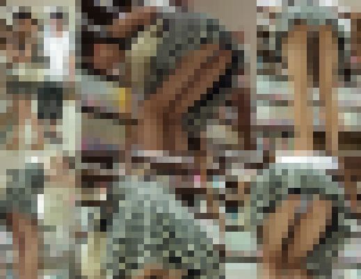 清楚美少女の食い込みパンツに出来る隙間がヤバイ盗撮パンチラ動画　サンプル画像1