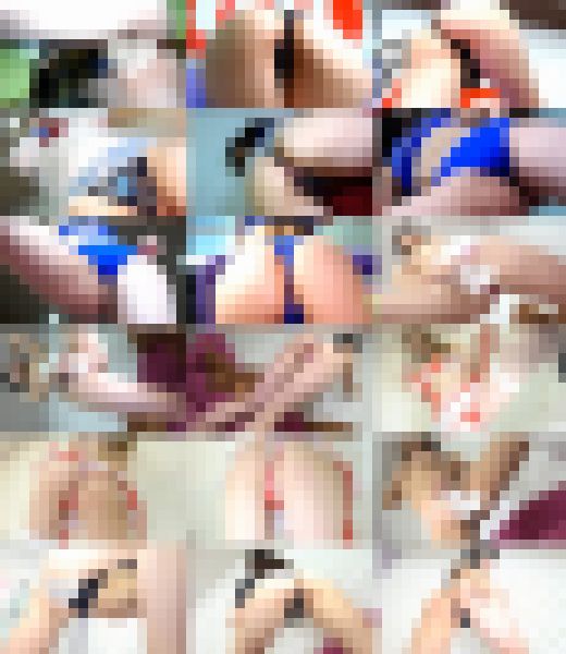 【全セット】コス撮影会で着エロモデルをローアングル逆さ撮り@お尻・パンチラ集中撮影 サンプル画像2