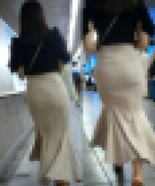 0068【2人分】ボリューム感たっぷりマーメイドとタイトスカOLお姉さん　サンプル画像1