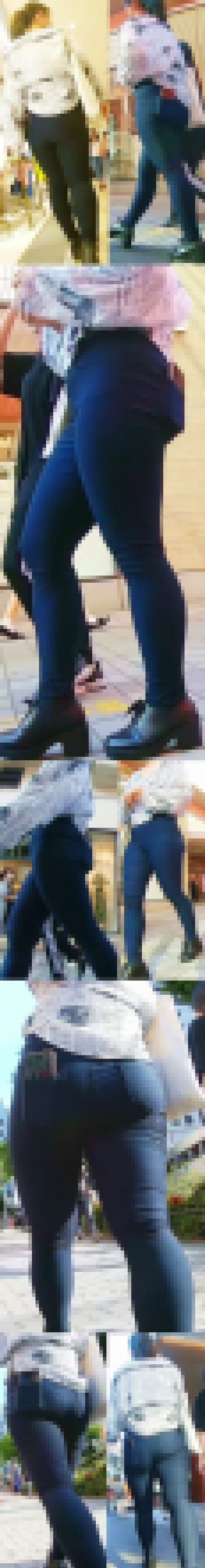 No.759肉厚お尻でスキニーがパツパツにはち切れ寸前の裸よりもいやらしい下半身お嬢さん サンプル画像1