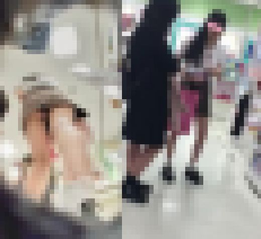 【超特価・500円】顔出し！！アイドル顔負け★★黒髪ロングのゲキカワ娘★★えろい下半身に食い込むパンツ★★他おまけ娘付き　サンプル画像1