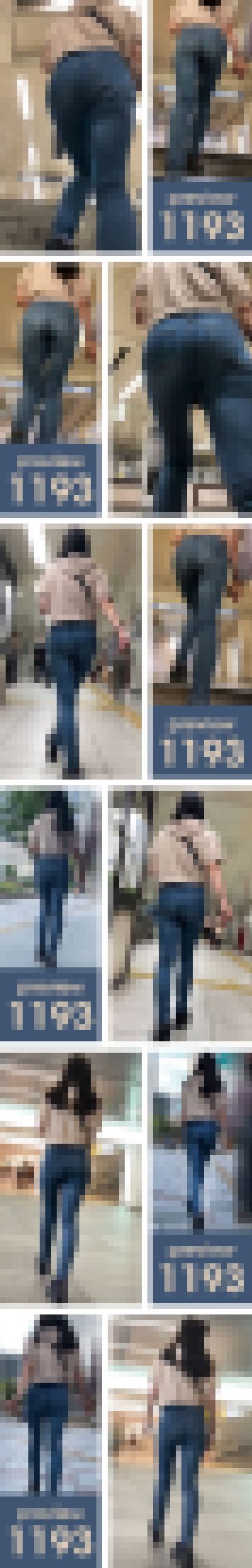 【1193】気軽に腰チラしてますけど…見てるこっちは「マ〇コ見えた！」級で歓喜してますから！ピチピチスキニージーンズ女子（前編）　サンプル画像3