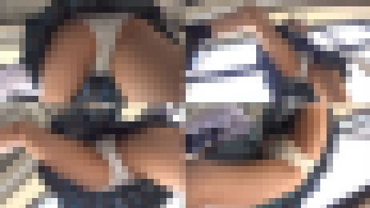 青チェ制服J.Kパンチラストーカー（4） 四つん這い尻パンチラ、逆さ撮り開脚パンチラ編　サンプル画像3