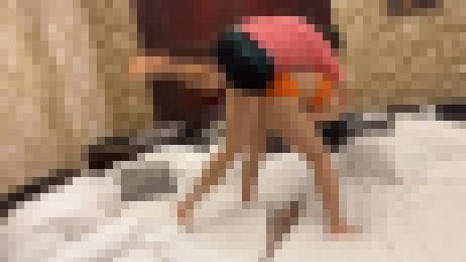 【お布団プロレス4FINAL】投げまくって首四の字で絞めまくってやりました。ボロボロにしてやったわ サンプル画像2