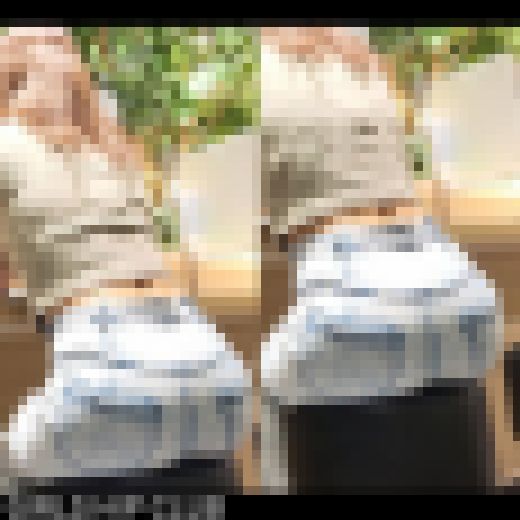 【ハイウェストデニム】引き締まったウェストの安産型のお尻(座り)　サンプル画像2