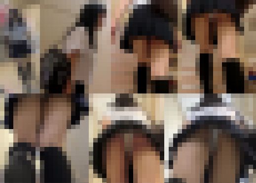 【第三者盗撮バレ】階段で制服少女を追い撮りパンチラで目撃されたハプニング動画 サンプル画像1