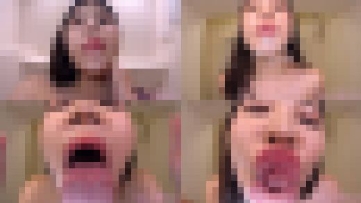 【舌フェチ唾フェチ】花宮レイのエロ長い舌・唾・口の臭い堪能コース1　サンプル画像1