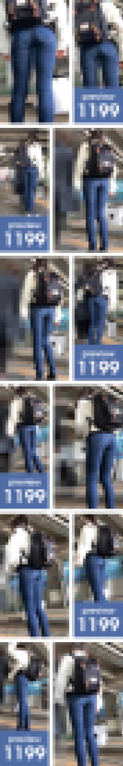 【1199】まさに尻神様の贈り物!この特等席…当選確率1,000,000,000,000倍!ピチピチスキニージーンズ女子(前編) サンプル画像1