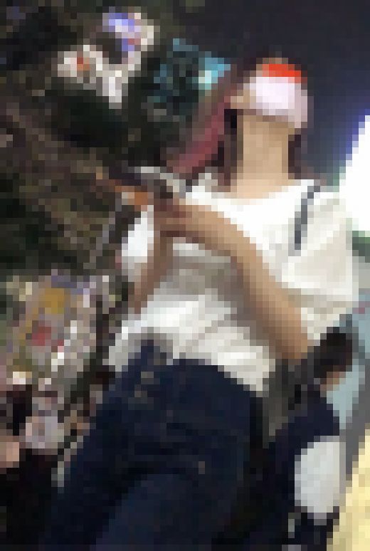 003 女子大生のハイウエストスキニー尻　サンプル画像1